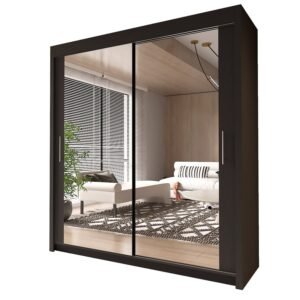 Milan Double Sliding Door Wardrobe