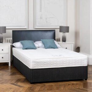 Divan Bed with Memory Orthopaedic Mattress and Headboard