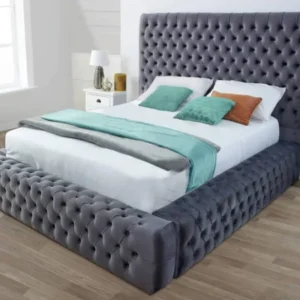 Emma Ambassador Bed Frame with Velvet Upholstery